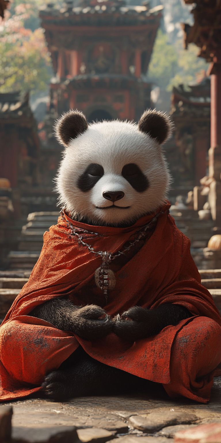 Fond d'écran mobile animal meditation 82