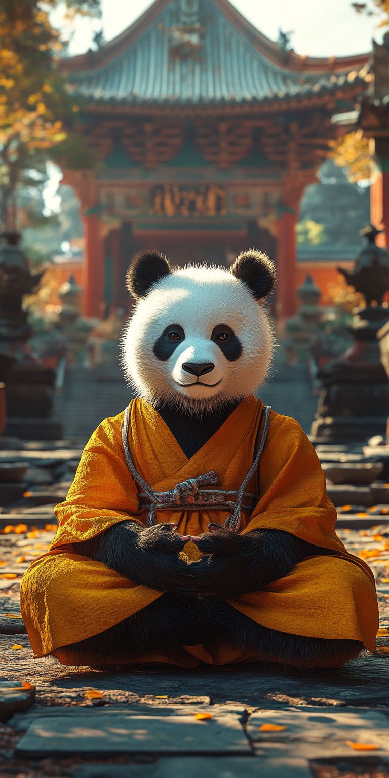 Fond d'écran mobile animal meditation 83