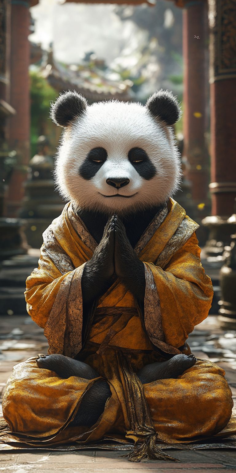 Fond d'écran mobile animal meditation 84