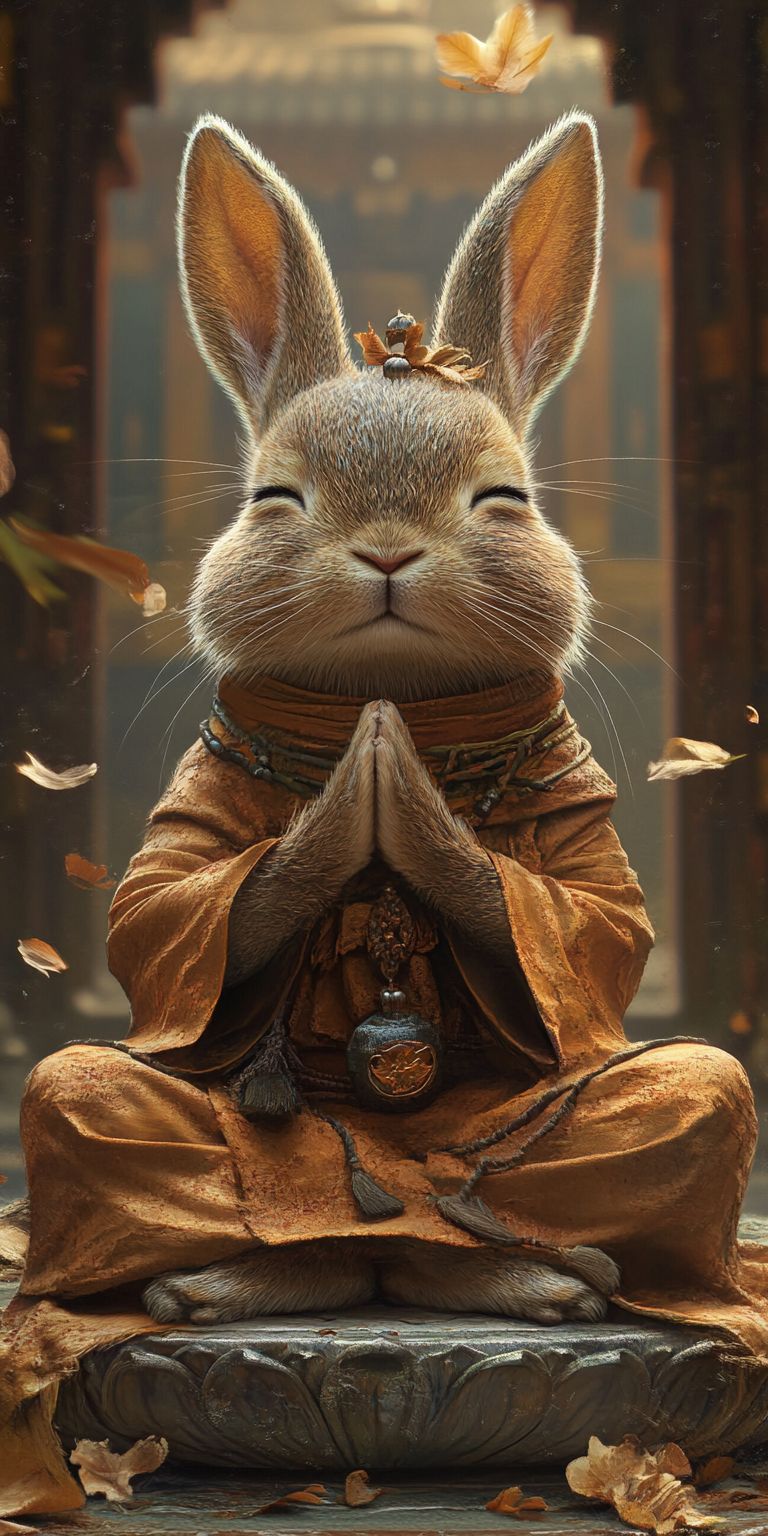 Fond d'écran mobile animal meditation 88