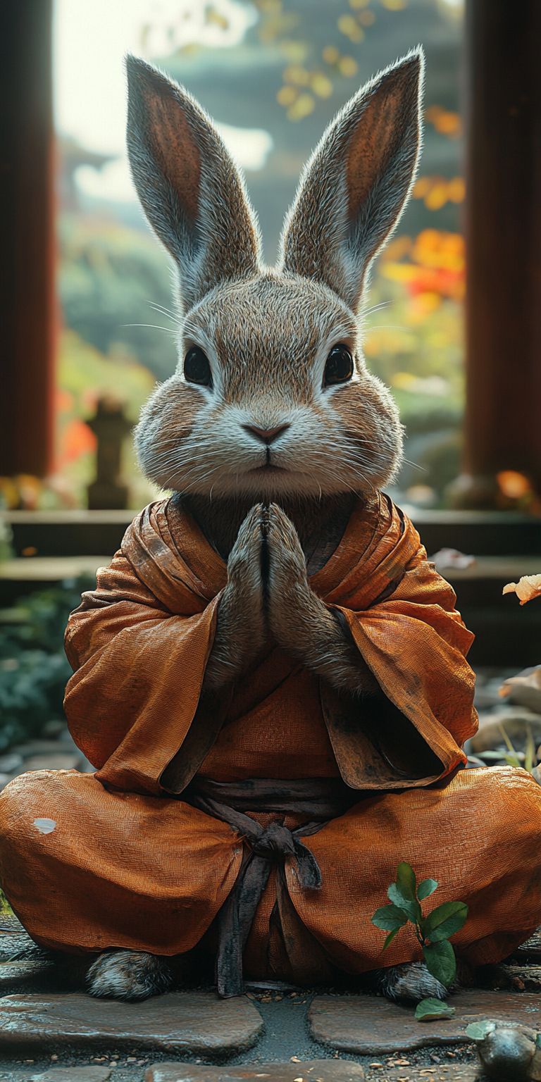 Fond d'écran mobile animal meditation 89