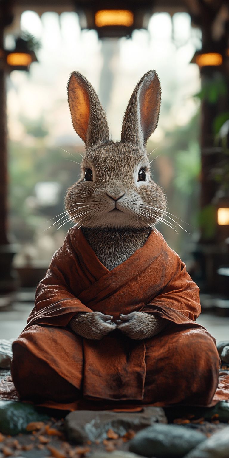 fond d ecran mobile animal meditation 90