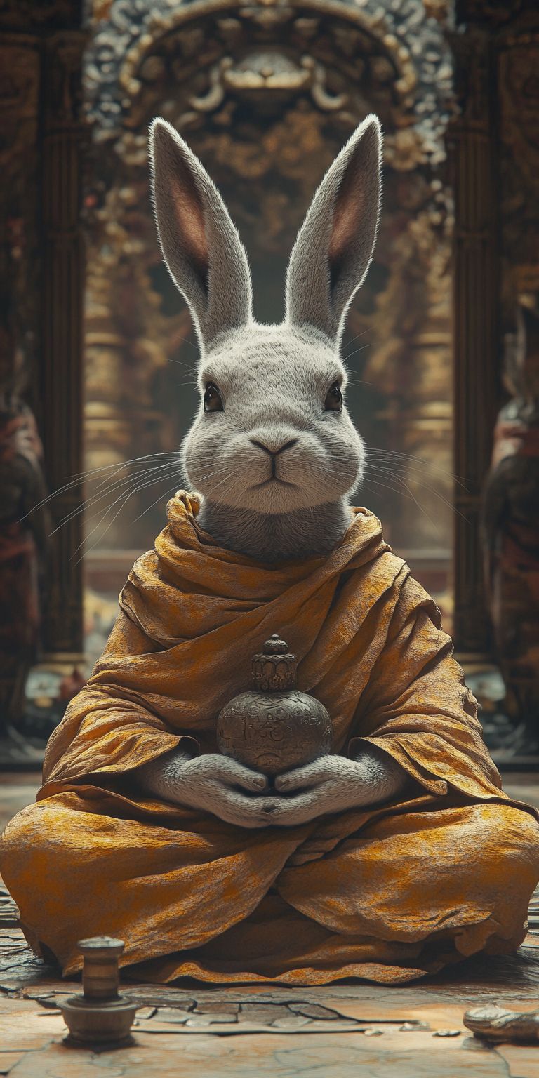 fond d ecran mobile animal meditation 91