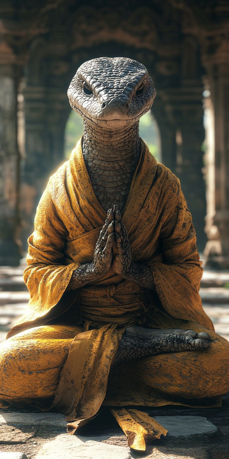 Fond d'écran mobile animal meditation 93