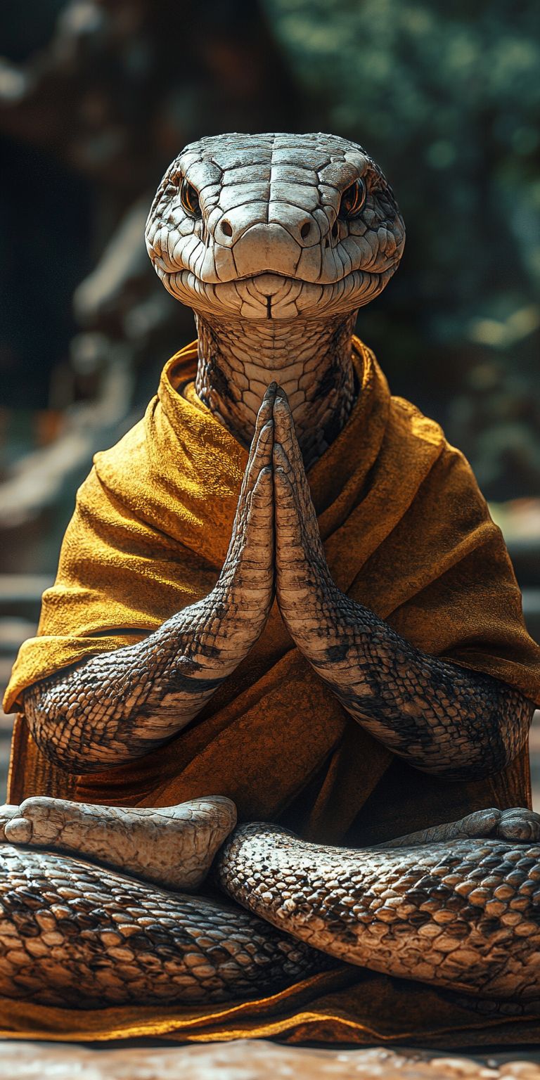 Fond d'écran mobile animal meditation 96