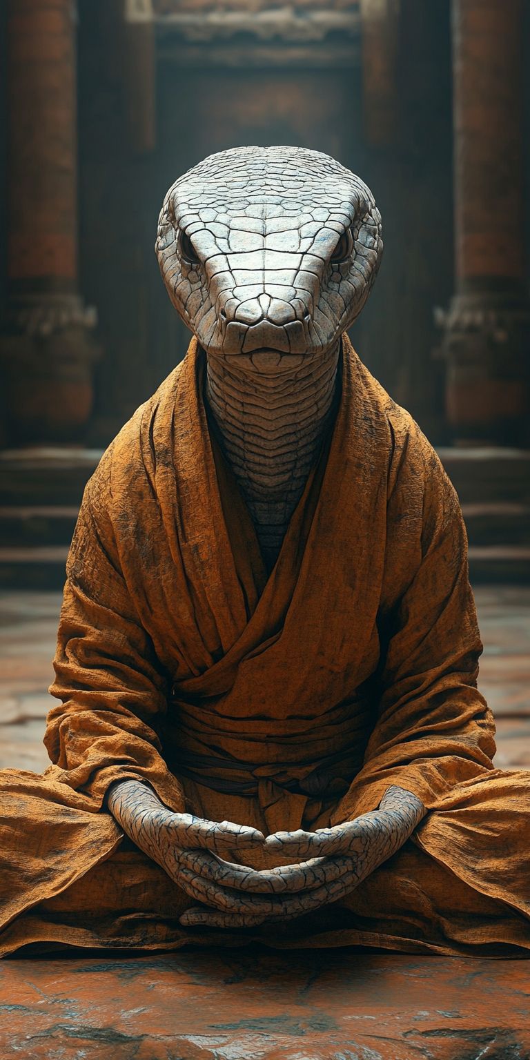 Fond d'écran mobile animal meditation 99