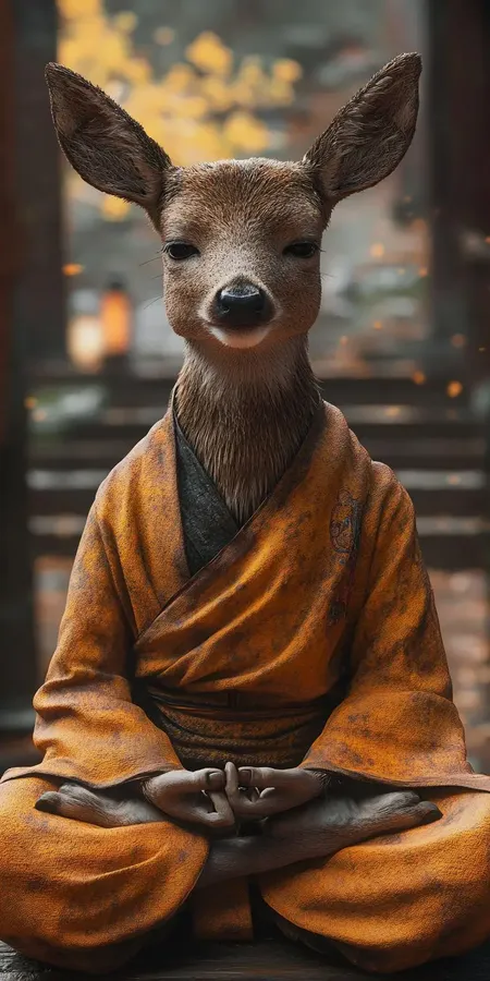 fond d ecran mobile animal meditation 15