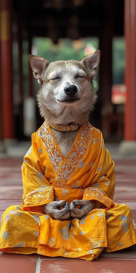 fond d ecran mobile animal meditation 25