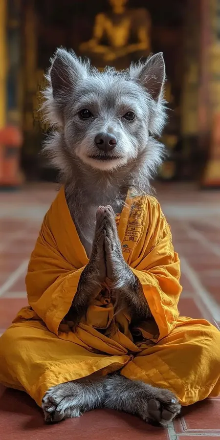 fond d ecran mobile animal meditation 26