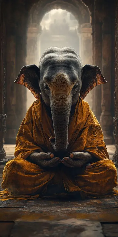 fond d ecran mobile animal meditation 31