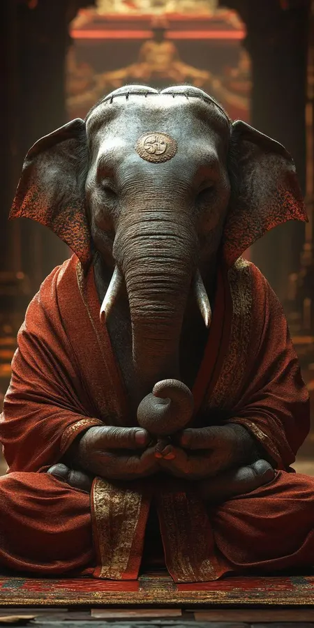 fond d ecran mobile animal meditation 33