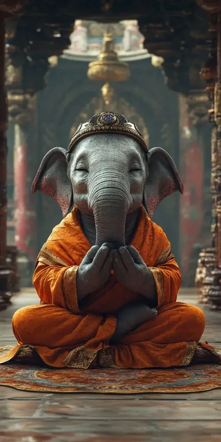 fond d ecran mobile animal meditation 34