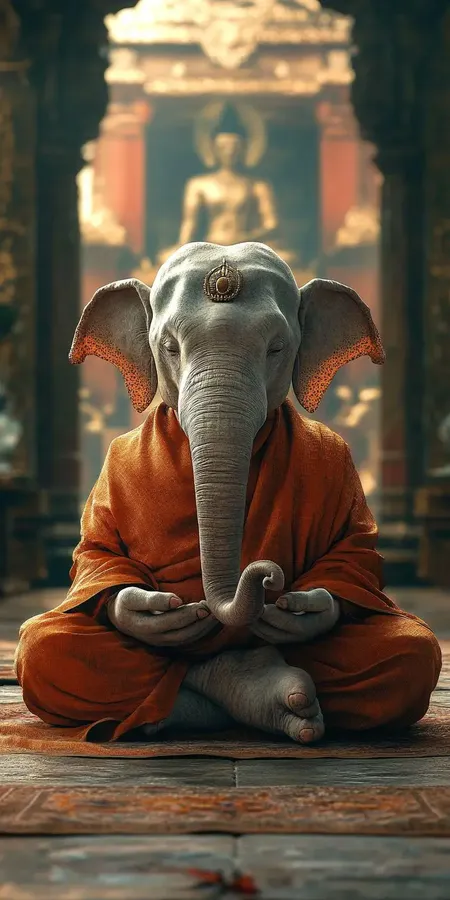 fond d ecran mobile animal meditation 35