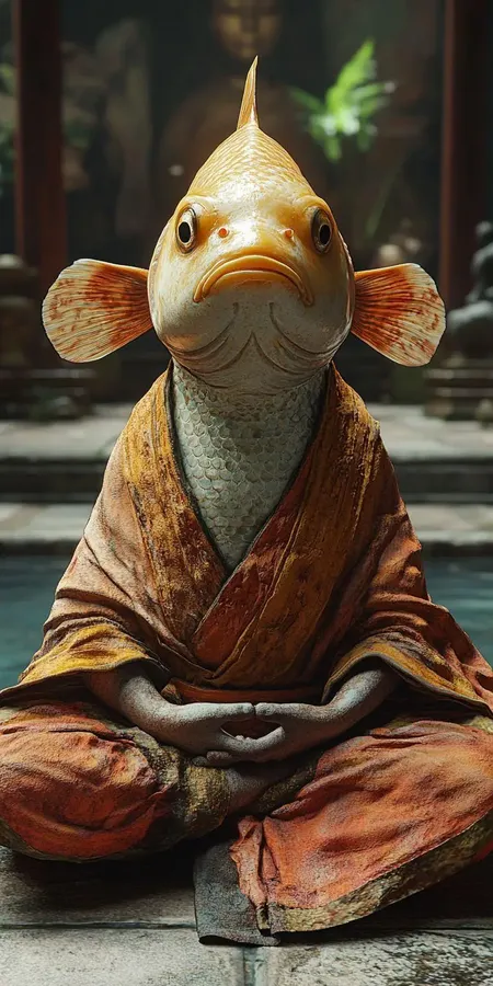 fond d ecran mobile animal meditation 41