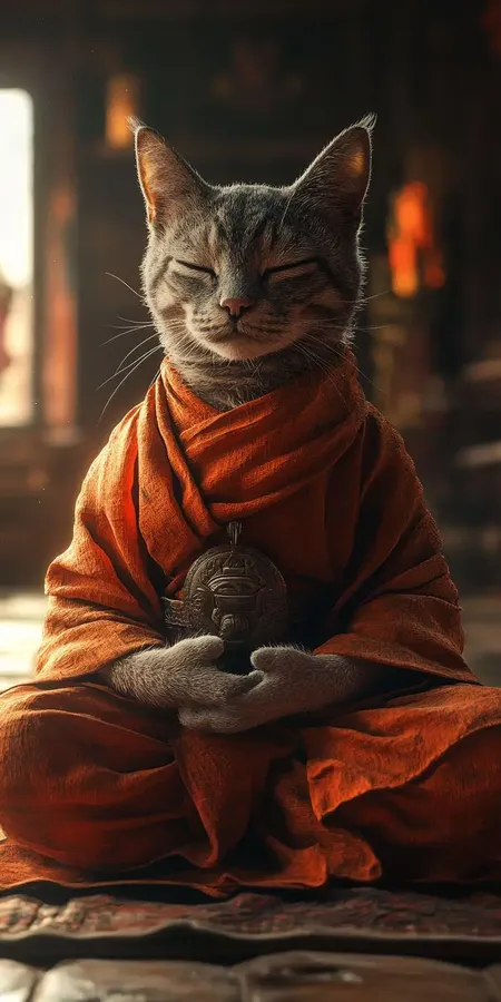 fond d ecran mobile animal meditation 5