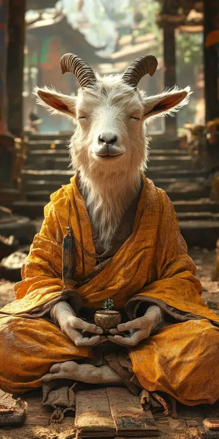 fond d ecran mobile animal meditation 50