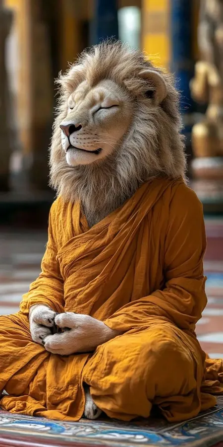 fond d ecran mobile animal meditation 54