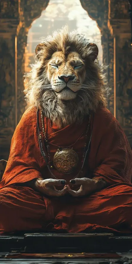 fond d ecran mobile animal meditation 56