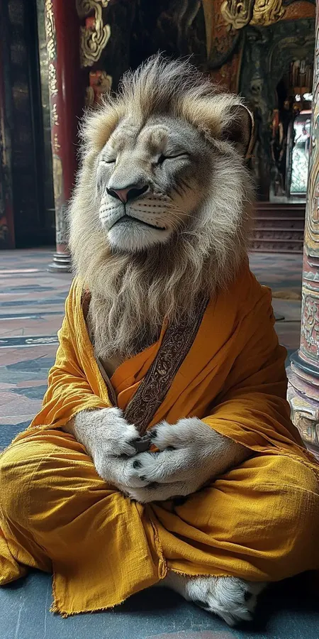 fond d ecran mobile animal meditation 58