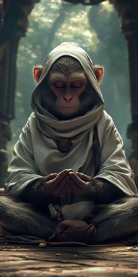 fond d ecran mobile animal meditation 65