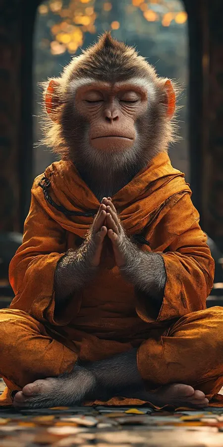 fond d ecran mobile animal meditation 66