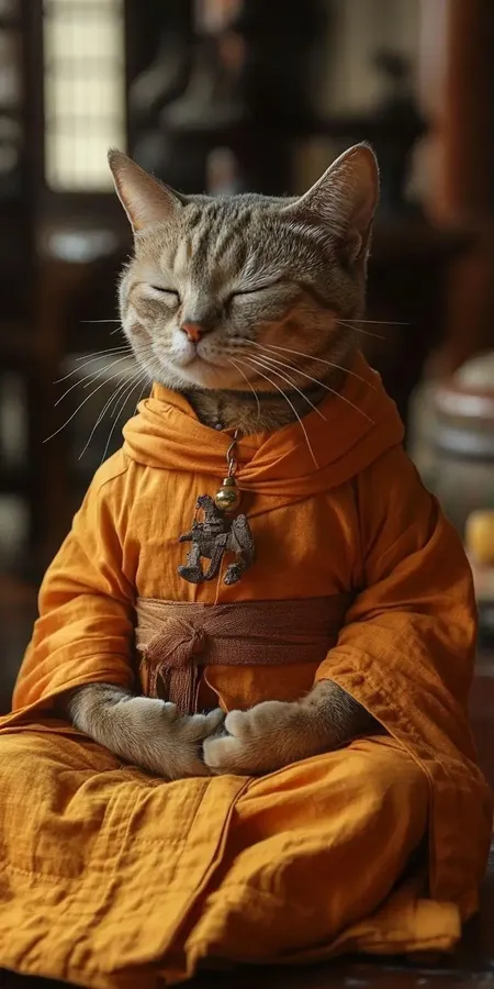 fond d ecran mobile animal meditation 7