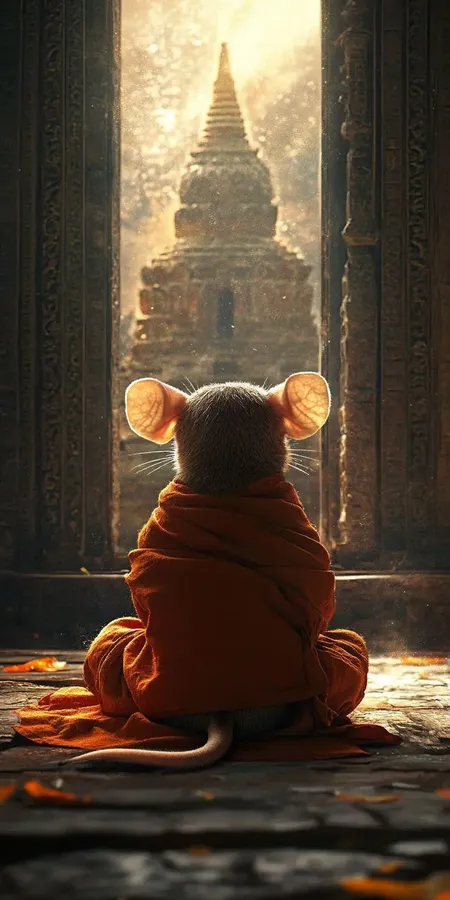 fond d ecran mobile animal meditation 72