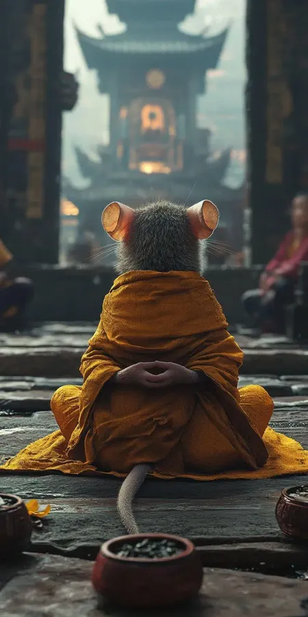 fond d ecran mobile animal meditation 73