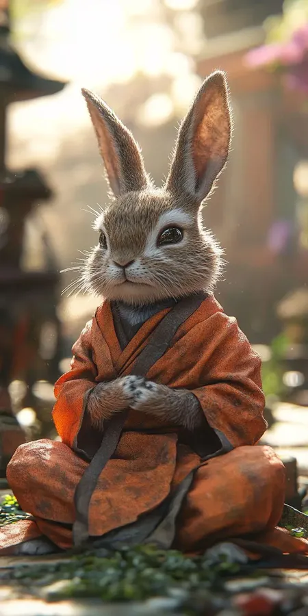 fond d ecran mobile animal meditation 86