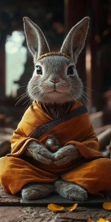 fond d ecran mobile animal meditation 87