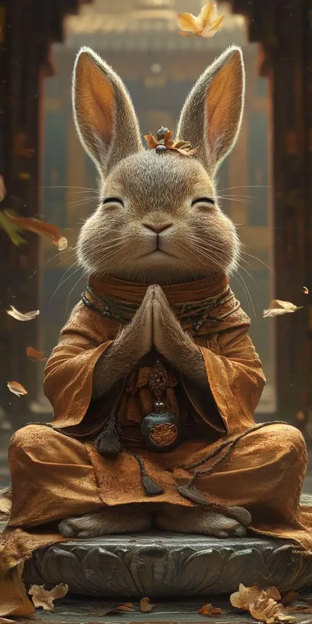 fond d ecran mobile animal meditation 88