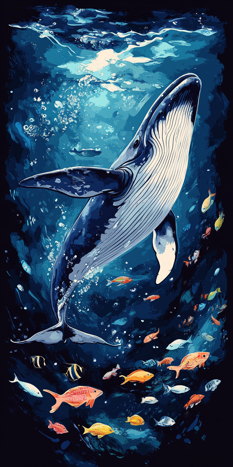 Fond d'écran baleine pour mobile 1