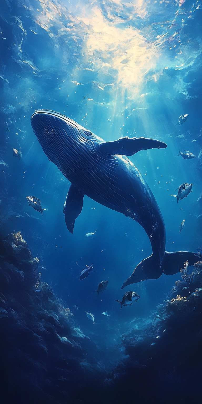 Fond d'écran baleine pour mobile 3