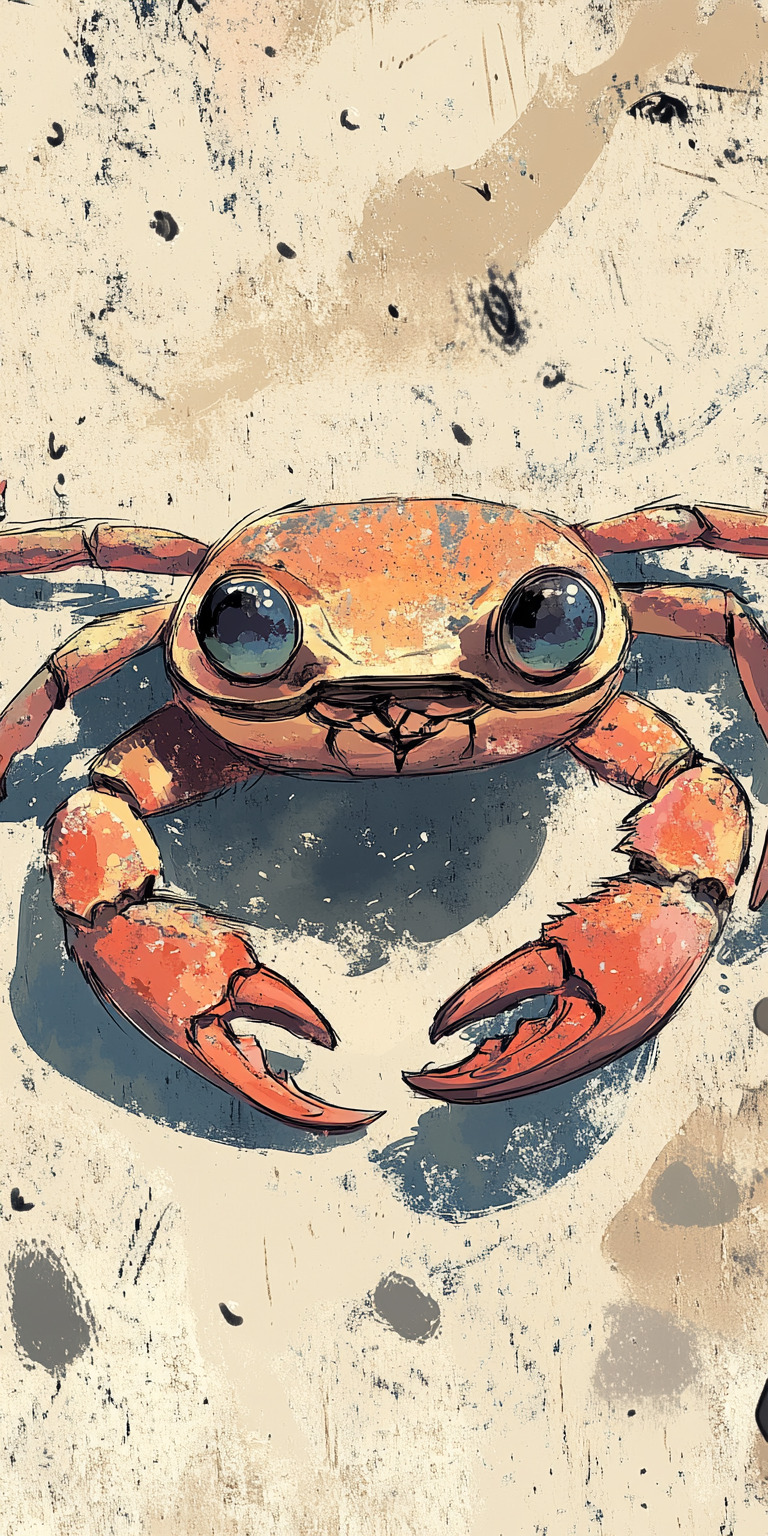 Fond d'écran crabe pour mobile 4
