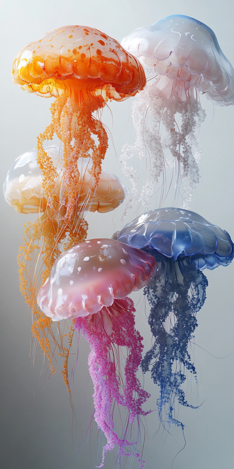 Fond d'écran meduse pour mobile 2