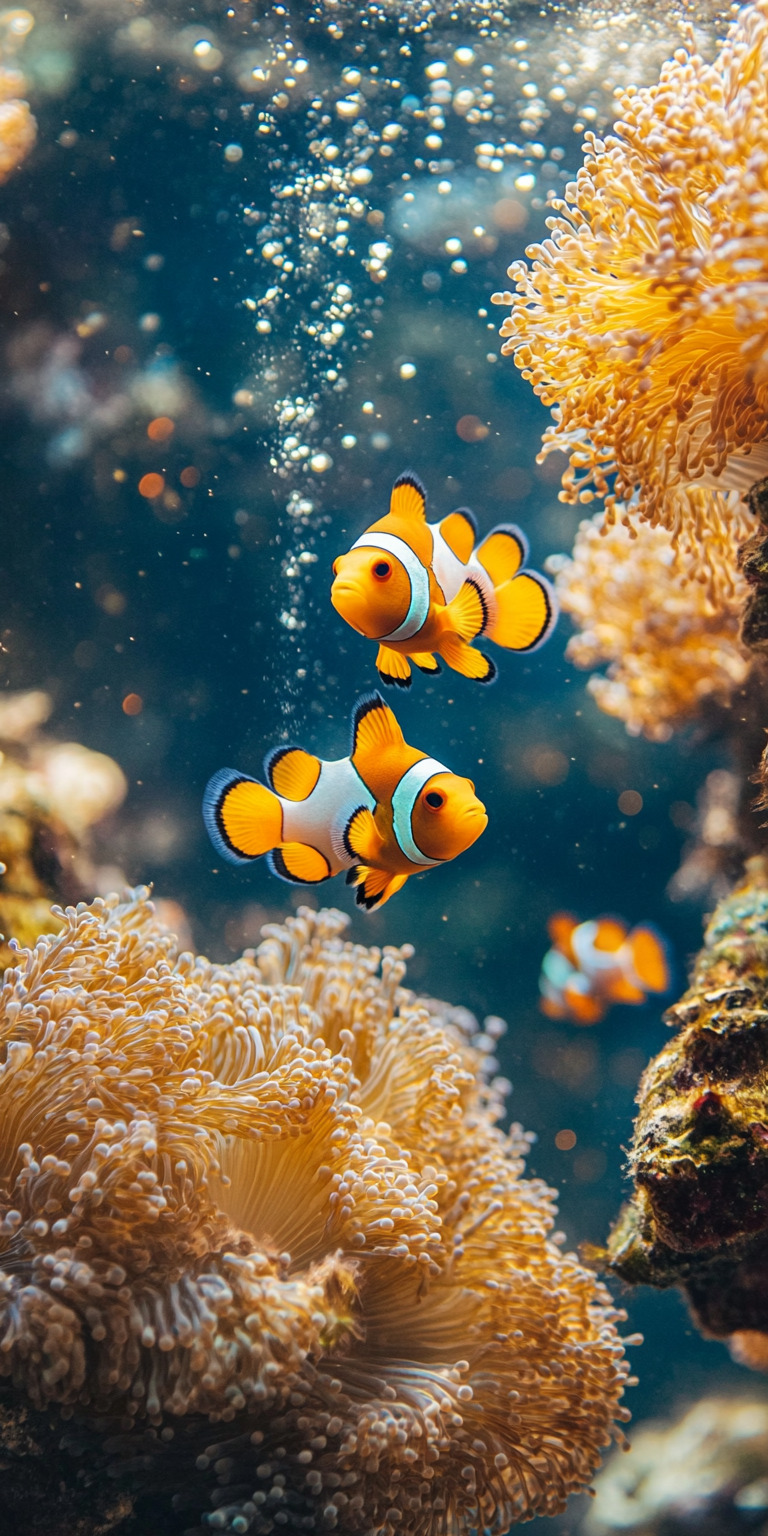 Fond d'écran poisson clown pour mobile 3