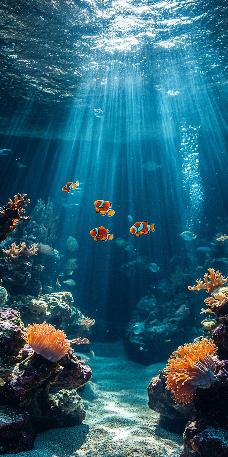 Fond d'écran poisson clown pour mobile 5