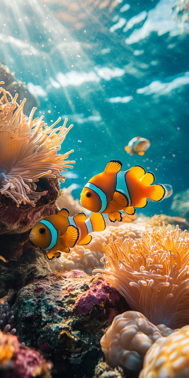 Fond d'écran poisson clown pour mobile 6