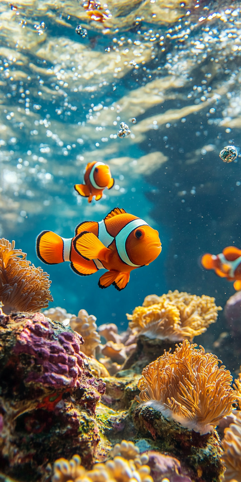 Fond d'écran poisson clown pour mobile 7