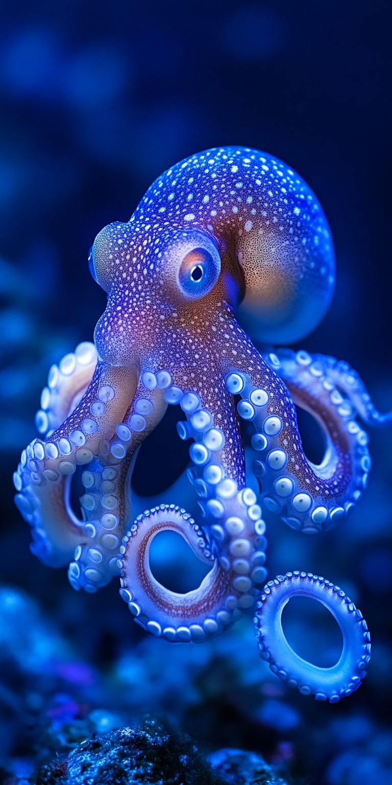 Fond d'écran poulpe pour mobile 1