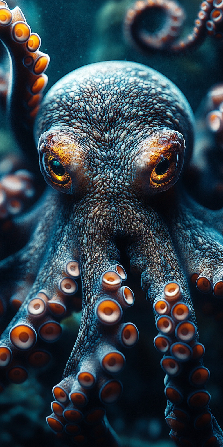 Fond d'écran poulpe pour mobile 10