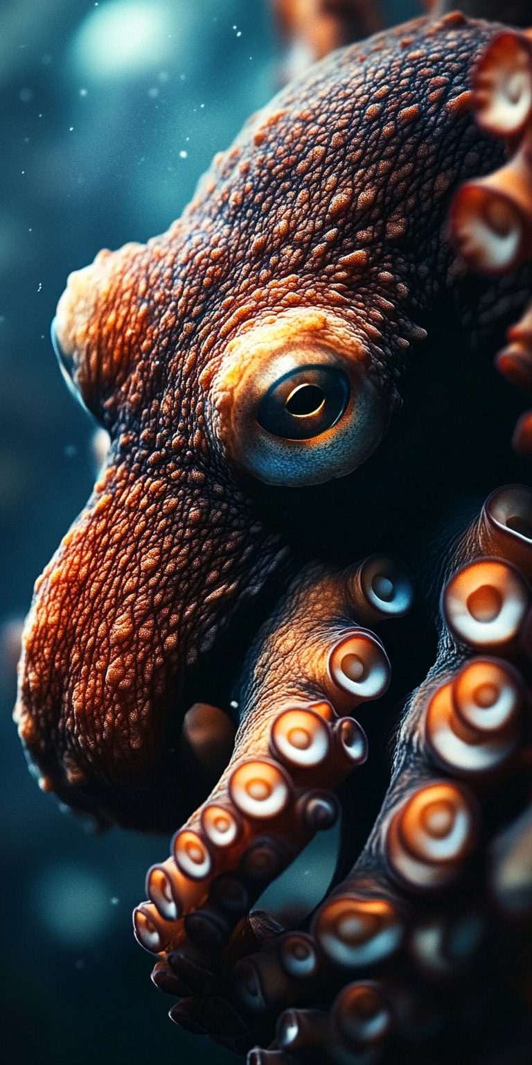 Fond d'écran poulpe pour mobile 11