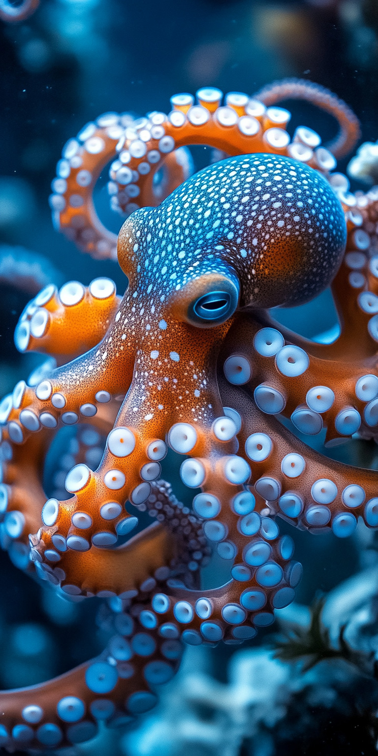 Fond d'écran poulpe pour mobile 2