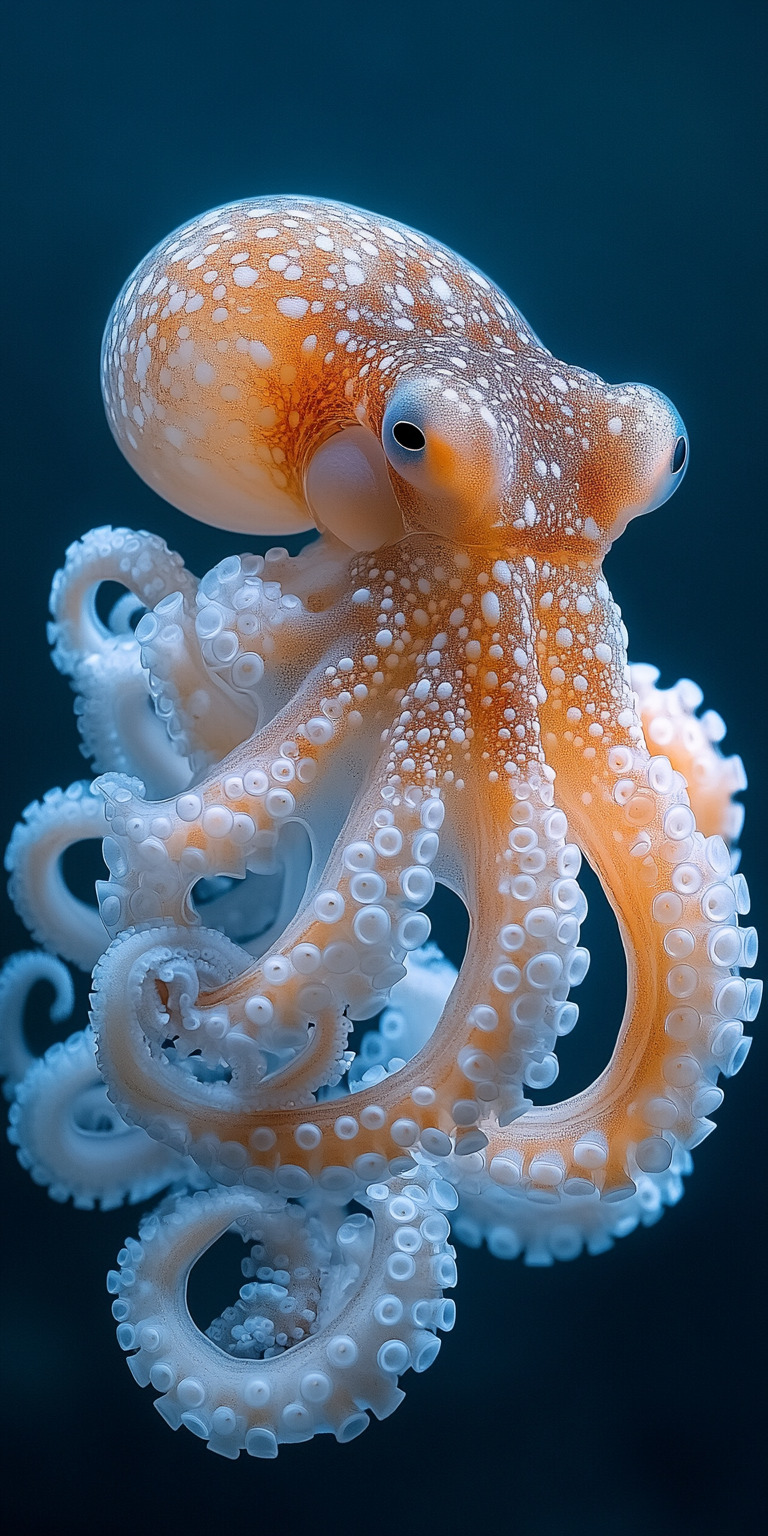 Fond d'écran poulpe pour mobile 6