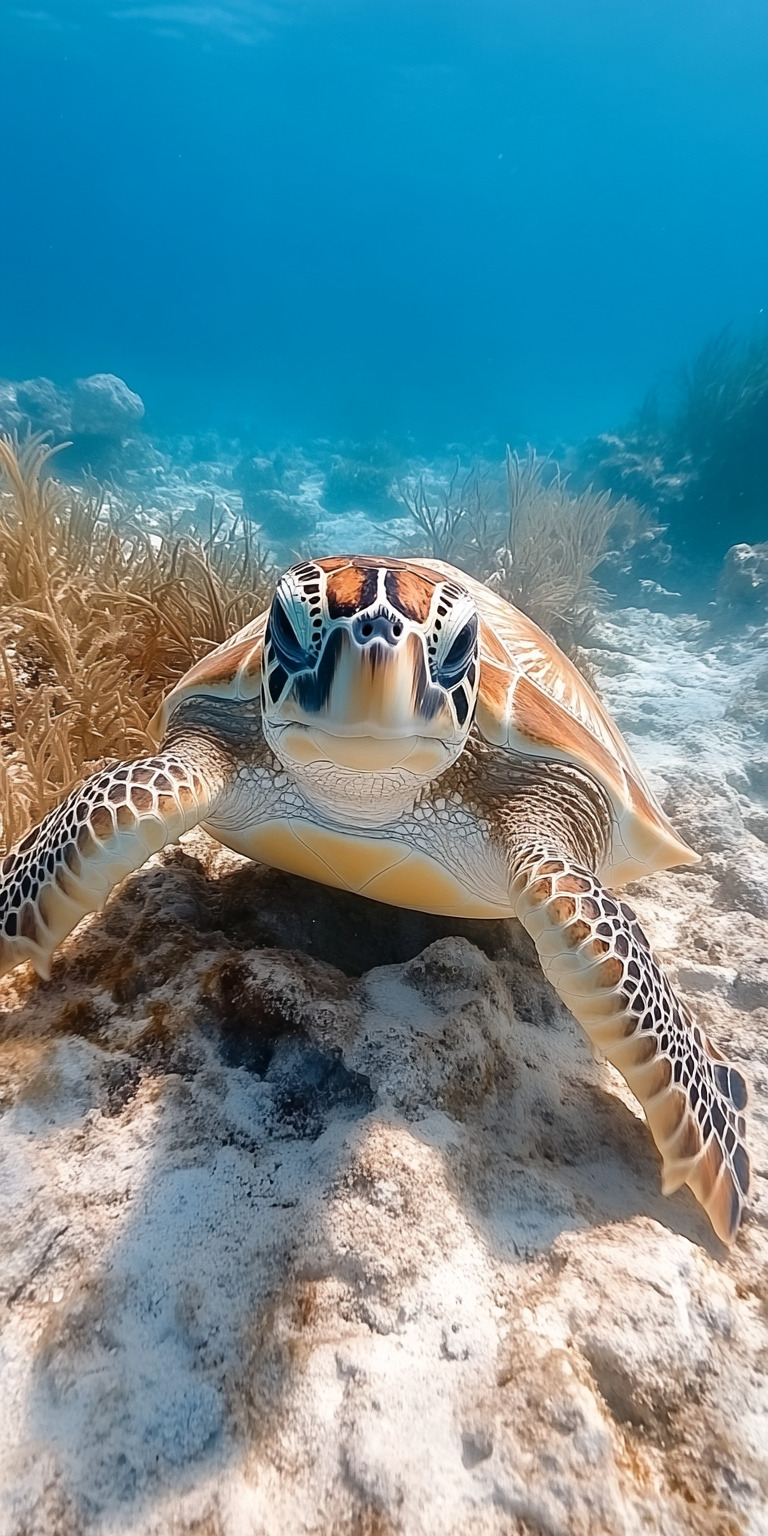 Fond d'écran tortue pour mobile 1