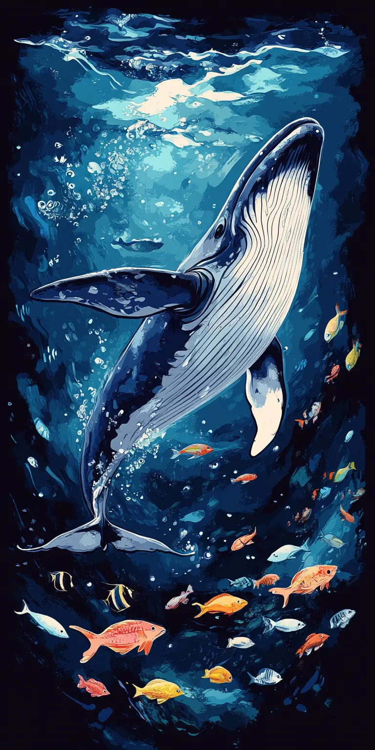 fond d ecran baleine pour mobile 1