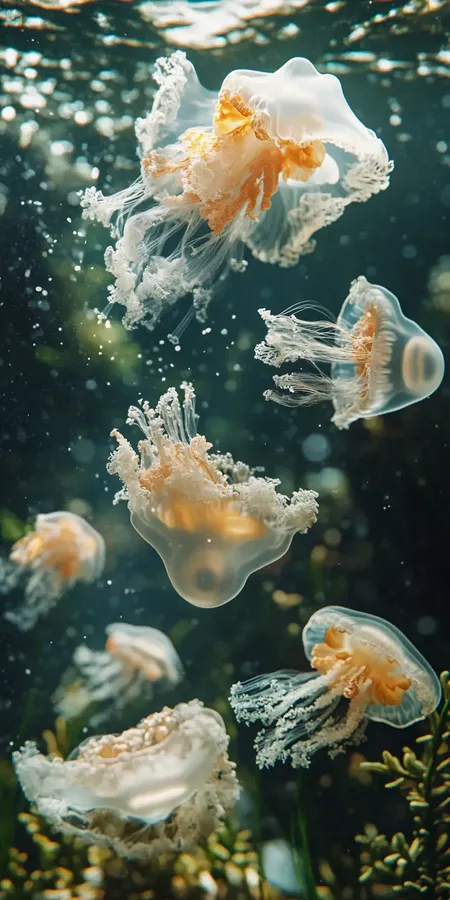 fond d ecran meduse pour mobile 1