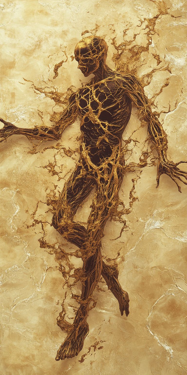 fond d ecran mobile abstrait creation noir et or par ange-lina 110