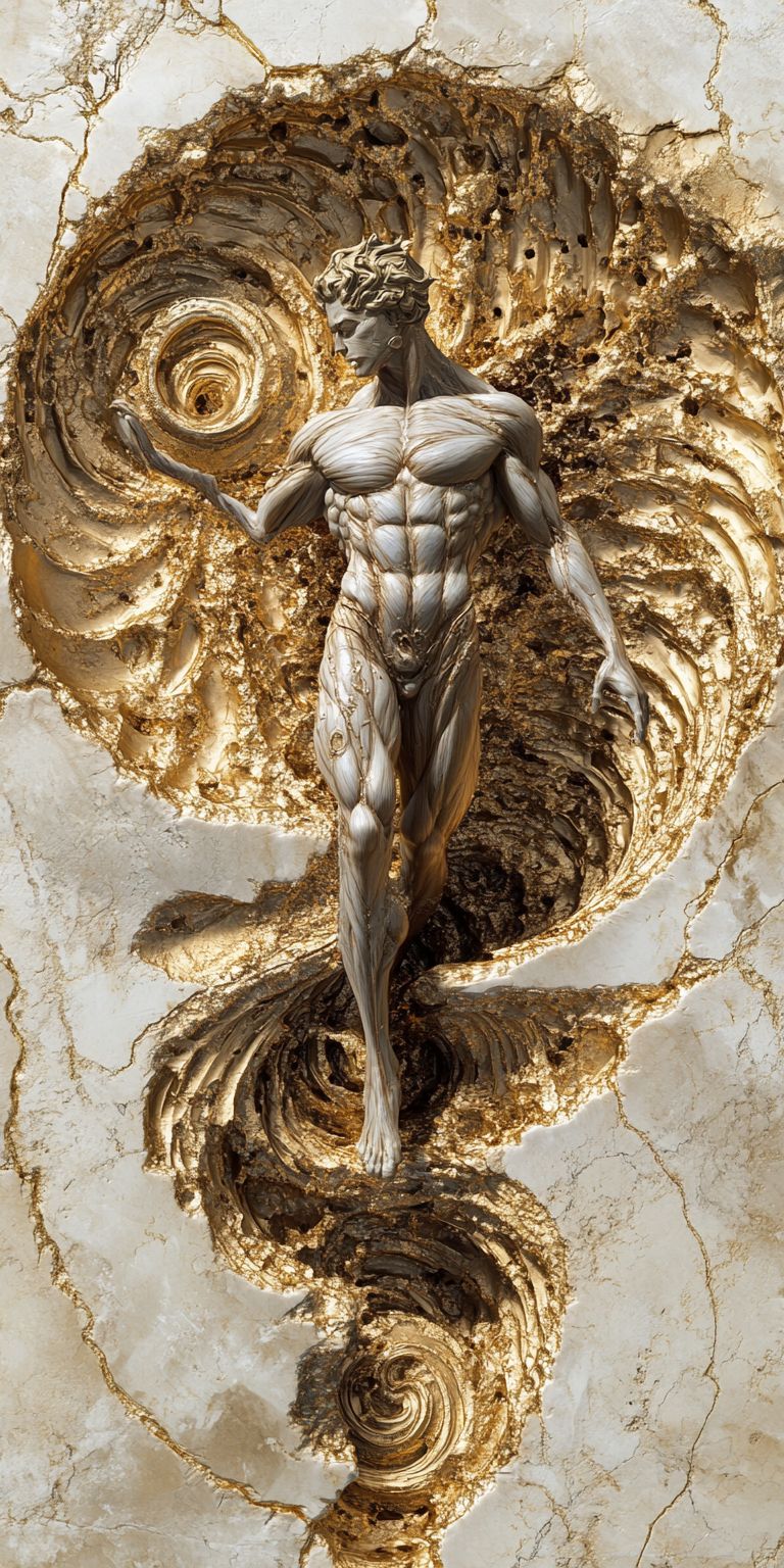 fond d ecran mobile abstrait creation noir et or par ange-lina 113