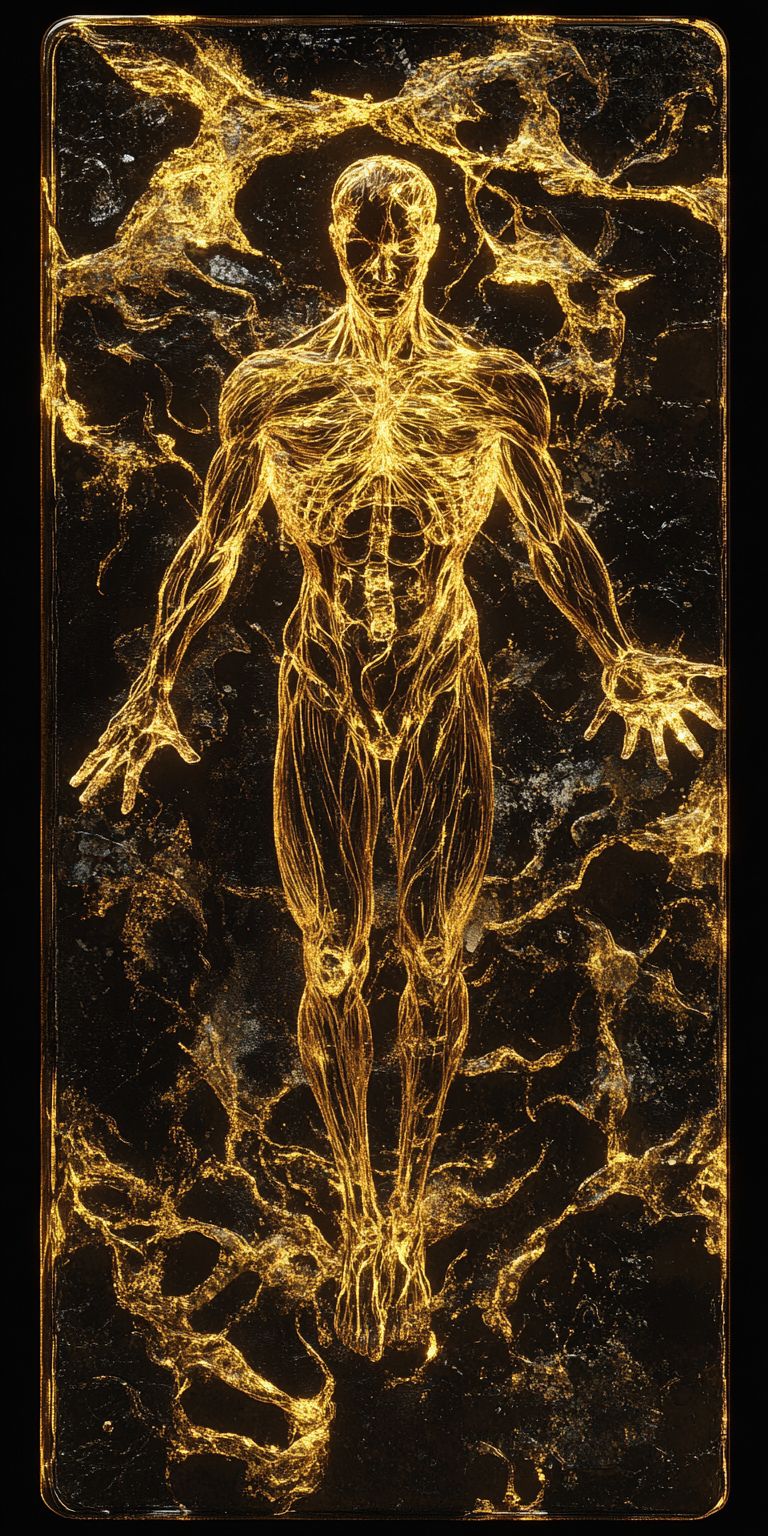 Fond d'écran mobile abstrait creation noir et or par ange lina 2